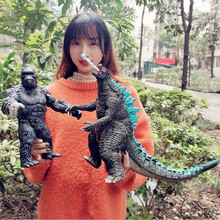 爱婴乐哥斯拉大战金刚 怪兽 哥斯拉玩具 大号 超大 大战金刚骷髅岛大猩猩巨猿模型 大号吐息哥斯拉+骷颅岛金刚