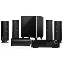 哈曼卡顿（harman/kardon）HKTS 60BQ家庭影院套装音响5.1卫星组合音响 HKTS60BQ+AVR151S功放