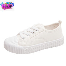 乔·丹(中国)专卖儿童帆布鞋2021春秋新款一脚蹬女童布鞋饼干鞋男童板鞋宝宝小白鞋 白色(A01) 21