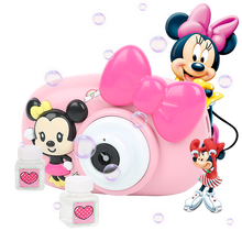 迪士尼泡泡机儿童吹泡泡玩具泡泡枪泡泡液  泡泡水电动音乐灯光少女心ins网红全自动不漏水生日礼物 FPA010米妮电动声光相机泡泡机