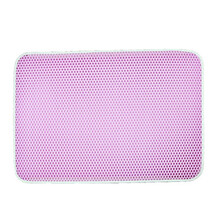 猫砂垫防带出猫砂盆防溅垫蹭脚垫子网格板猫抓垫猫咪用品SKEINS 粉色 30*30CM