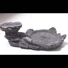 幸运木巴西木陶瓷盆荷叶边陶瓷盆桌面盆栽水培水养植物花盆 斑斓石盆