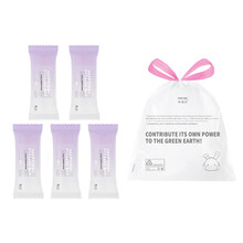 特瑞洁（TERUIJIE）45只抽绳垃圾袋61*72加厚特厚手提抽绳垃圾袋自动收口家用特大塑料袋