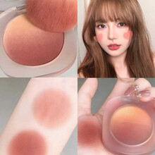 【第二件10元~】三色渐变腮红高光修容一体盘酵脏脏茶不易飞粉暖色腮红自然裸妆眼影持久显色学生元气日常 03#脏脏茶