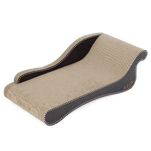 HOOPET猫抓板创意猫咪磨爪板不掉屑耐磨防猫抓磨爪器宠物猫咪玩具 美人靠猫抓板