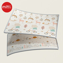 曼龙xpe婴儿爬行垫子宝宝爬爬垫整体垫环保婴地面游戏垫（森林大象+森林小鸟 180*200*1CM）