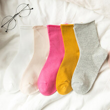 月子袜春秋 产妇月子袜子春秋天松口透气吸汗孕妇袜子夏季薄款产后坐月子用品 四季纯色款5双装 均码(亲肤纯棉舒适干爽)