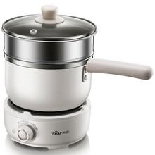 小熊（Bear）多功能迷你家用电热锅带蒸笼小电蒸锅学生宿舍煮面分体式电煮锅小1-2人蒸煮煎电锅火锅DRG-C12M2