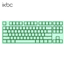 ikbc87 W200/210樱桃轴无线2.4G游戏办公 笔记本电脑机械键盘 W200绿色无线2.4G87键 红轴