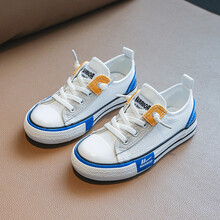 回力儿童帆布鞋春秋单鞋宝宝鞋学生鞋中大童休闲鞋男童鞋女童布鞋 21-282白色 26码/180内长约17.5CM