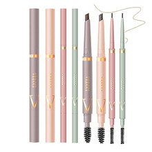 VEECCI唯资极细眉笔初学者双头旋转菱形眉笔 03浅咖啡【唯姿细头笔尖】