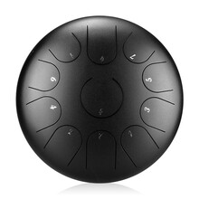 空灵鼓初学色空鼓忘忧儿童成人无忧鼓乐器12寸13音15音鲁儒SoarDove 10寸11音墨黑色