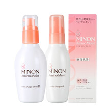 日本原装 蜜浓（MINON）氨基酸保湿清爽滋润精华化妆水乳液 温和无刺激敏感干燥肌肤适用 优惠套装 2号滋润化妆水150ml+乳液100ml