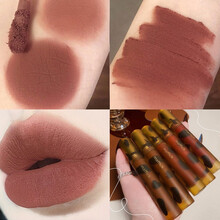 【第二件 1 元】琥珀唇釉雾面唇釉唇泥唇颊两用哑光口红女唇彩持久学生款平价小众品牌易上色 5#枫糖岩浆红