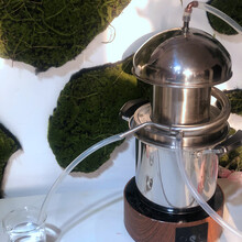精油蒸馏器家用纯露机小型迷你精油提炼设备304不锈钢设备酿酒器  央西 双柄机器(不含分离管电磁炉)