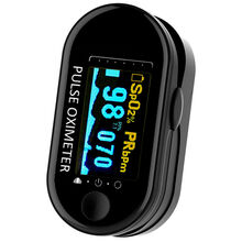 指夹脉搏饱和度监测仪呼吸频率PI睡眠监护血氧仪 黑色