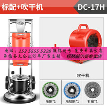 双杆多功能刷地洗地机商用地面打磨清洗机酒店地毯清洁手推式 标努 标配+吹干机