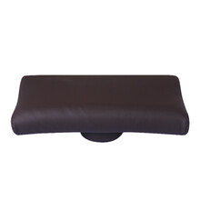 美容床枕头带圆柱美容院专用乳胶海绵慢回弹长方形防塌小枕颈椎保 咖啡色记忆绵