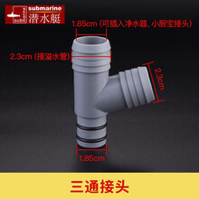 潜水艇厨房菜盆下水管配件净水器接口转接头溢水管接头四通密封圈变径圈 小Y接头