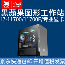 优胜美电黑蘋果i7 11700F\/P400平面设计师渲染影视后期家用办公组装台式电脑主机图形工作站 方案二i7-11700/11700F27英寸显示器 AMD PRO WX3100 4G专业显卡