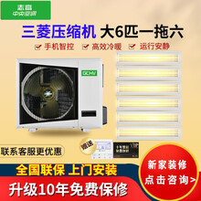 志高中央空调家用一拖三一拖四一拖五一拖六一拖七一拖八冷暖变频一级能效暗藏式风管机 大6匹 一拖六（三菱压缩机）