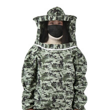 防蜂服 马蜂服 防蜂衣 加厚半身蜂衣养蜂服 全套透气专用蜜蜂衣服 抓蜜峰 图片色