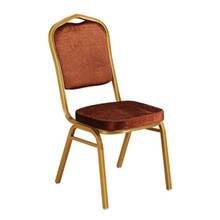 酒店椅将军椅宴会椅婚庆贵宾椅会议椅活动庆典椅红色软包饭店餐椅 1.2 咖啡绒布 20张起订