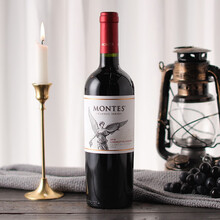 超市	智利进口红酒 montes蒙特斯经典系列 赤霞珠红葡萄酒750ml 单支