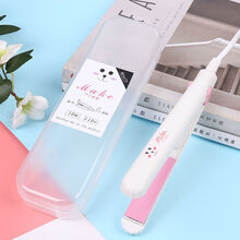 Sunchance卷发棒直发卷发两用刘海直发棒迷你便携式直板小型夹板拉发器 直卷两用粉白可妮兔 收纳盒