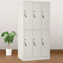 佰佑六门更衣柜 员工柜工衣柜储物柜 铁皮柜工具柜存包柜寄存柜 经济型