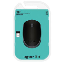 罗技（logitech）M171  无线办公鼠标 家用商务对称鼠标 带无线2.4G接收器 黑色