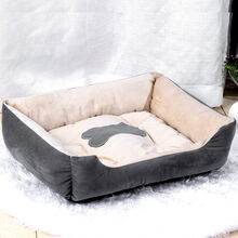 猫窝四季通用夏季床猫咪床凉窝宠物垫子保暖床夏天狗窝网红蛋挞窝 灰白 40*30CM(3斤内)