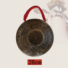 京炫（JINGXUAN)中州精工乐器青铜小苏锣大苏锣京锣1.7斤青铜苏锣高音锣戏锣 小苏锣(28公分)