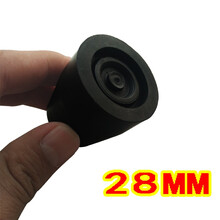 折叠助行器助步器学步车防滑头四脚康复辅助器专用胶头脚套脚垫 黑色 孔径28mm4个