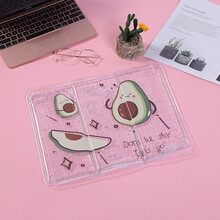 圆形凉席宠物窝 夏天宠物卡通圆形水果狗窝坐垫凝胶冰垫水垫降温避暑宠物用品凉席 牛油果 冰垫