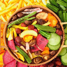 果蔬干果蔬脆片混合蔬菜干什锦果蔬秋葵脆小孩的零食 【20至22种果蔬脆】2斤