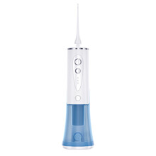 电动冲牙器洗牙器牙齿清洁器防水家用口腔清洁喷洗水牙线 魅力蓝【4只喷头+3模式+大水箱】