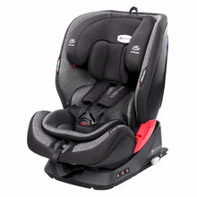 环球娃娃（GLOBALKIDS）凯撒大帝 适合约9个月-12岁isofix硬接口 儿童安全座椅-典雅灰