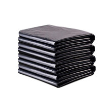 妮管家 垃圾袋特大号平口80*90cm 50只加厚黑色平口塑料袋商用物业酒店环卫干湿分类垃圾桶袋