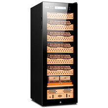 富客（FUKE） FK-168C2变频恒温恒湿雪茄柜红酒柜雪松木层架负离子净化雪茄雪茄保 榉木裸养6+1