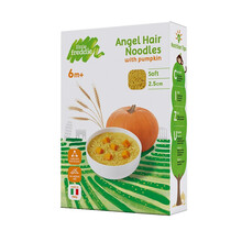 进口超市 小皮LittleFreddie南瓜细软面180g/盒 欧洲原装进口6月+无添加盐宝宝蔬菜面