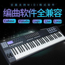 61键专业编曲键盘电音键盘音乐键盘midi控制器 踏板+61键包+安卓线（不含键盘）