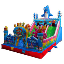儿童充气城堡室外大型滑梯淘气堡充气堡游乐场充气蹦蹦床户外大型广场游乐设备经营用 东海龙宫60平