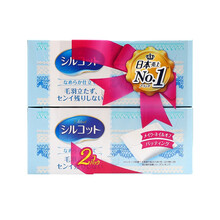 日本原装 尤妮佳湿敷补水不掉絮柔软型化妆棉卸妆巾 丝滑型 82枚 * 2