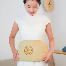 芝竹堂 盐袋粗盐热敷包 艾盐包热敷袋 艾草艾叶艾灸包大颗粒海盐敷袋 家用微波炉加热盐包 竹韵中长款（陈艾+碧玺+粗盐） M