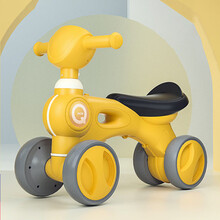 宝宝平衡车儿童3岁幼儿滑行周岁礼物1溜溜扭扭车2婴儿学步无脚踏YL 黄色灯光音乐学步平衡车