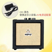 ORANGE橘子CR3便携CR12迷你CR20RT练习CR35RT电吉他木吉他带效果器小音箱 音响 CR3黑色迷你小音箱+变压9V电源