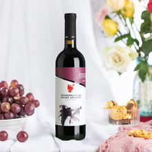 超市	格鲁吉亚红酒KHAREBA/哈列巴半甜红葡萄酒原瓶原装进口金兹玛拉乌里国际金奖酒女士微醺晚安酒 【单支】1瓶