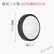 卫生间吸顶灯 厕所灯 现代简约led户外壁灯防水卫生间室外走廊过道露台阳台小吸顶灯 款式二小号 含6W白光