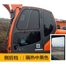 佳固 挖掘机贴膜神钢小松卡特铲车农用车装载机窗玻璃隔热膜防爆防晒膜 大挖机 侧后高隔热中黑色 1米宽X4米 全车套装